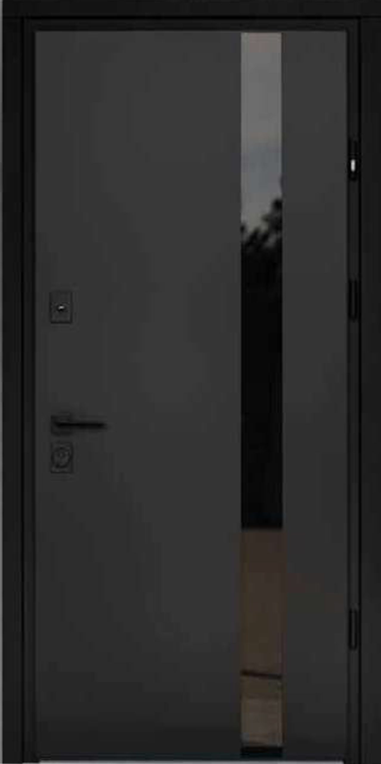 straj-hardy-slim-p-glass-zovn-1560x3125-1.jpg Двері вхідні Straj Standard Securemme Hardy Slim P Glass Чорний/Зоряний світ, 970x2050 R - Зображення 1